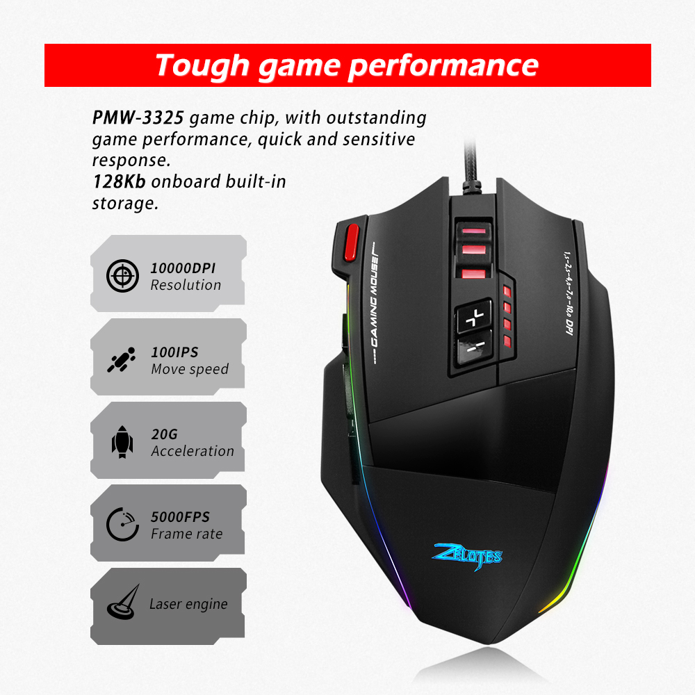 ZELOTES C13 Kabelgebundene Mau – Gaming Console Buttons Bewertung und Preis